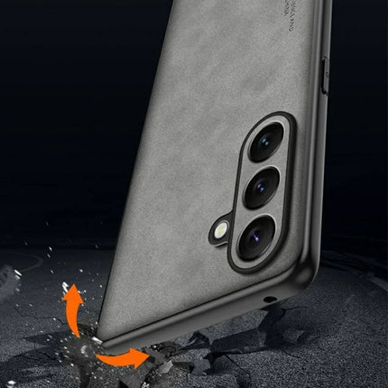 For Samsung Galaxy A16 5G  /  4G Case Suede Leather Texture TPU + PU Phone Back Cover
