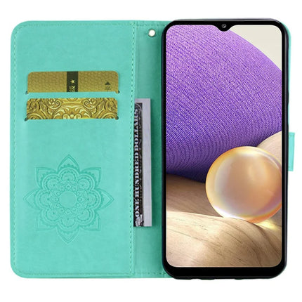 For Samsung Galaxy A36 5G Case Owl Flower Imprinted Leather Cover Wallet with Strap