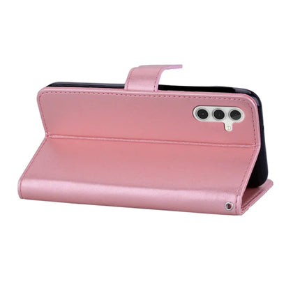 For Samsung Galaxy A36 5G Case Owl Flower Imprinted Leather Cover Wallet with Strap