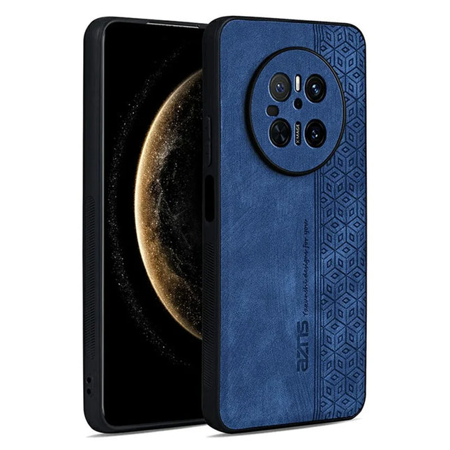 AZNS For Huawei Mate 70 Case Protective PU Leather Covered TPU Phone Shell - Blue