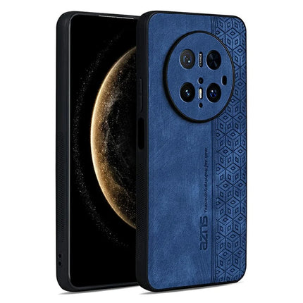 AZNS For Huawei Mate 70 Pro Case Protective PU Leather Covered TPU Phone Shell - Blue
