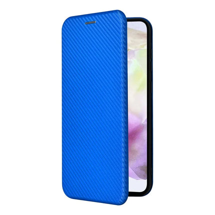For Samsung Galaxy A26 5G Case Carbon Fiber Texture Drop-Proof PU Leather Phone Cover