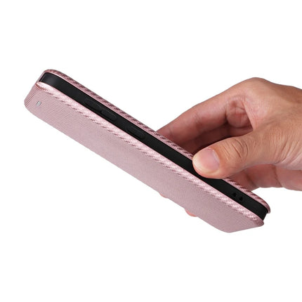 For Samsung Galaxy A56 5G Case Carbon Fiber Texture Drop-Proof PU Leather Phone Cover