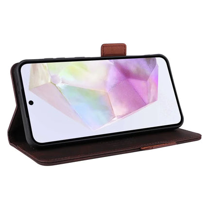 For Samsung Galaxy A26 5G Case Leather Wallet Flip Phone Cover with Hardware Decor