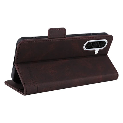 For Samsung Galaxy A56 5G Case Leather Wallet Flip Phone Cover with Hardware Decor