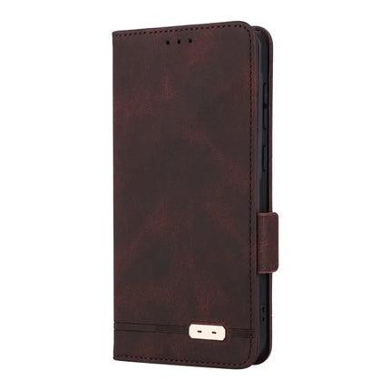 For Samsung Galaxy A56 5G Case Leather Wallet Flip Phone Cover with Hardware Decor