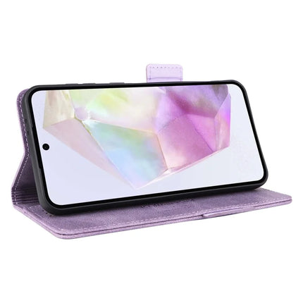 For Samsung Galaxy A56 5G Case Leather Wallet Flip Phone Cover with Hardware Decor