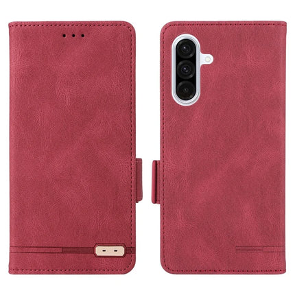 For Samsung Galaxy A56 5G Case Leather Wallet Flip Phone Cover with Hardware Decor - Rose