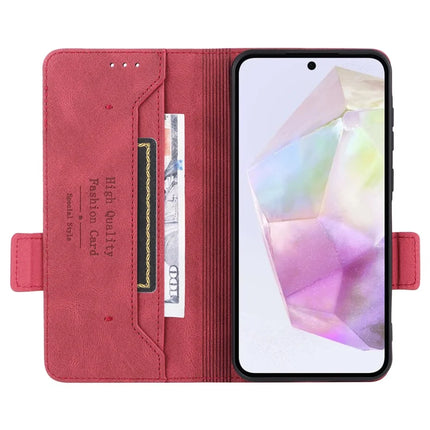 For Samsung Galaxy A56 5G Case Leather Wallet Flip Phone Cover with Hardware Decor