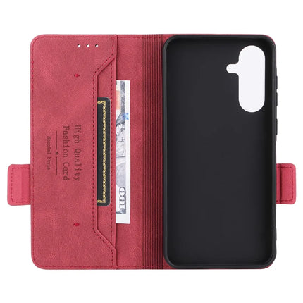 For Samsung Galaxy A56 5G Case Leather Wallet Flip Phone Cover with Hardware Decor