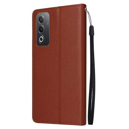 Wallet Phone Case for Oppo A80 5G / A3 Pro (India) 5G / A3 Pro (Global) 5G / K12x 5G (India) / A3x 5G (China) PU Leather Phone Cover