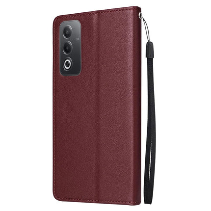 Wallet Phone Case for Oppo A80 5G / A3 Pro (India) 5G / A3 Pro (Global) 5G / K12x 5G (India) / A3x 5G (China) PU Leather Phone Cover