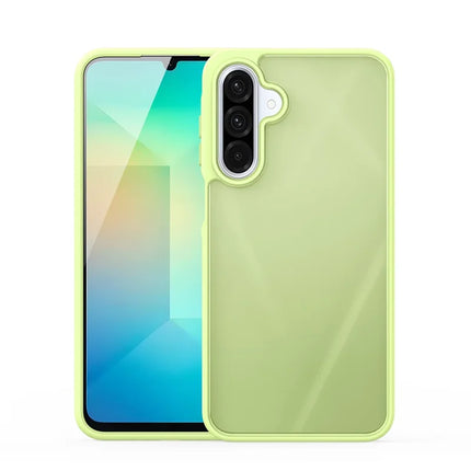 For Samsung Galaxy A26 5G Case DUX DUCIS Yind Series Matte Anti-fingerprint TPU+PC Phone Back Cover - Lime Green