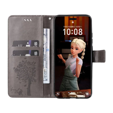 For Honor Magic7 Pro 5G Cat Tree Pattern Flip Leather Phone Cover Stand