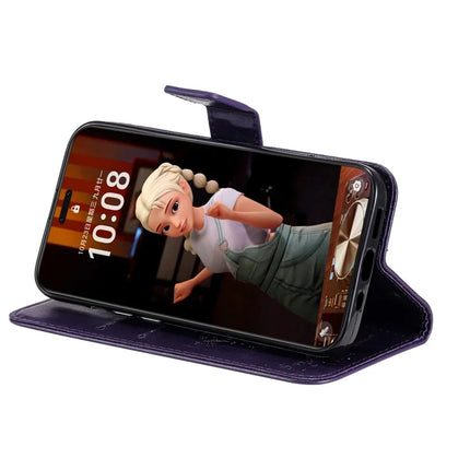 For Honor Magic7 Pro 5G Cat Tree Pattern Flip Leather Phone Cover Stand