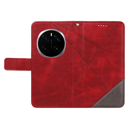 For Honor Magic7 Pro 5G Leather Case Geometric Line Wallet Phone Cover with Wrist Strap