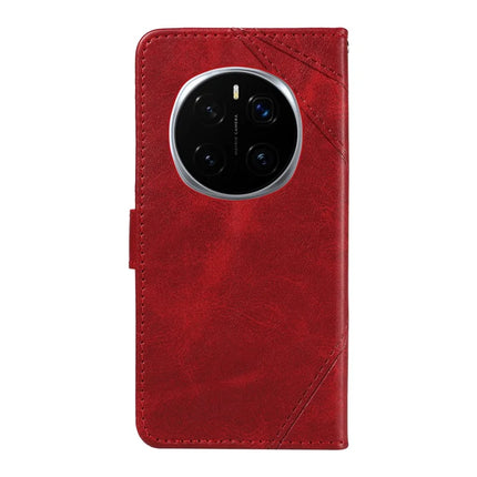 For Honor Magic7 Pro 5G Leather Case Geometric Line Wallet Phone Cover with Wrist Strap
