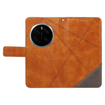 For Honor Magic7 Pro 5G Leather Case Geometric Line Wallet Phone Cover with Wrist Strap