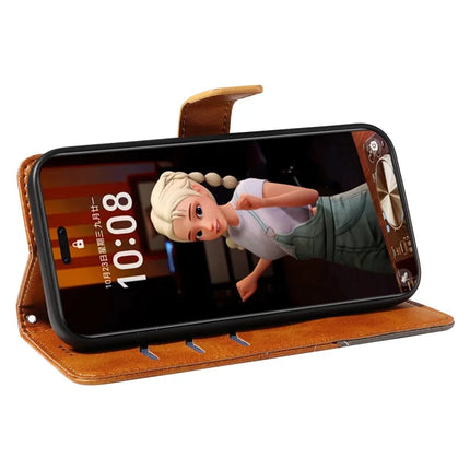For Honor Magic7 Pro 5G Leather Case Geometric Line Wallet Phone Cover with Wrist Strap