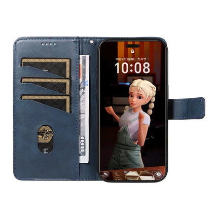 For Honor Magic7 Pro 5G Leather Case Geometric Line Wallet Phone Cover with Wrist Strap