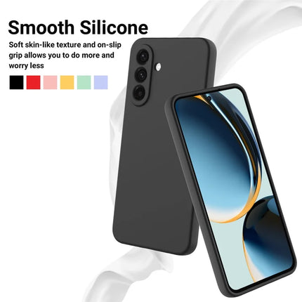 For Samsung Galaxy A26 5G Case Liquid Silicone Phone Back Cover with Hand Strap