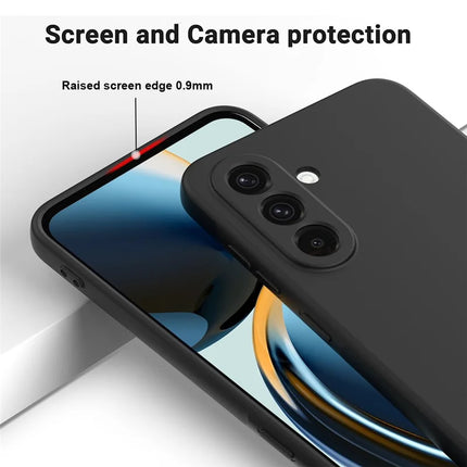 For Samsung Galaxy A26 5G Case Liquid Silicone Phone Back Cover with Hand Strap
