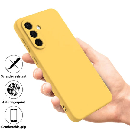 For Samsung Galaxy A26 5G Case Liquid Silicone Phone Back Cover with Hand Strap