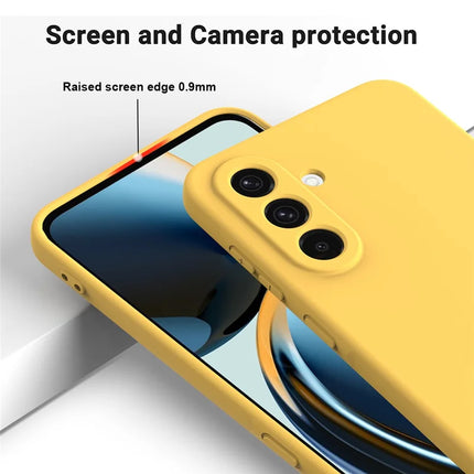For Samsung Galaxy A26 5G Case Liquid Silicone Phone Back Cover with Hand Strap