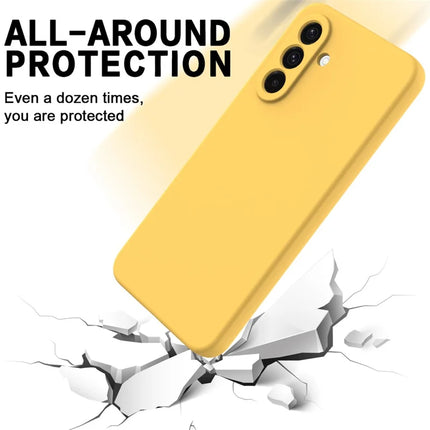 For Samsung Galaxy A26 5G Case Liquid Silicone Phone Back Cover with Hand Strap