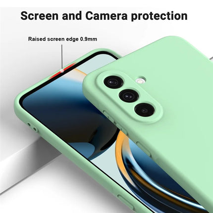For Samsung Galaxy A26 5G Case Liquid Silicone Phone Back Cover with Hand Strap