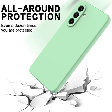 For Samsung Galaxy A26 5G Case Liquid Silicone Phone Back Cover with Hand Strap