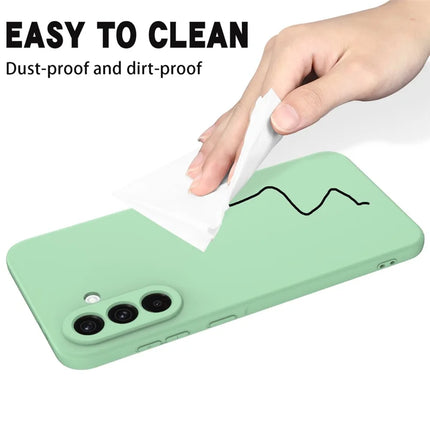 For Samsung Galaxy A26 5G Case Liquid Silicone Phone Back Cover with Hand Strap