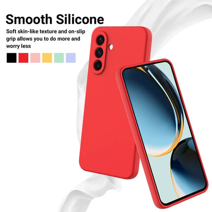 For Samsung Galaxy A26 5G Case Liquid Silicone Phone Back Cover with Hand Strap