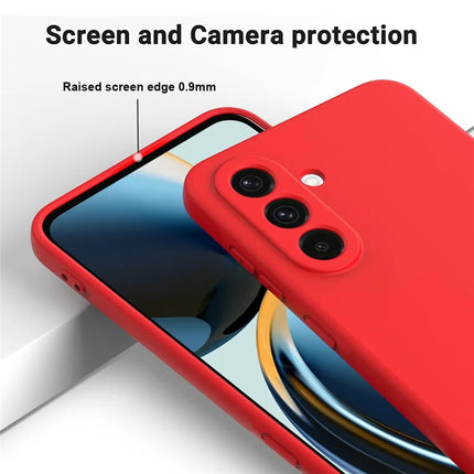 For Samsung Galaxy A26 5G Case Liquid Silicone Phone Back Cover with Hand Strap