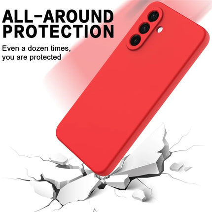 For Samsung Galaxy A26 5G Case Liquid Silicone Phone Back Cover with Hand Strap