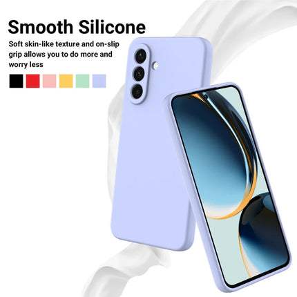 For Samsung Galaxy A26 5G Case Liquid Silicone Phone Back Cover with Hand Strap
