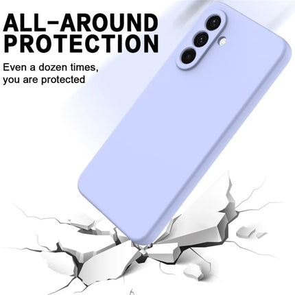 For Samsung Galaxy A26 5G Case Liquid Silicone Phone Back Cover with Hand Strap
