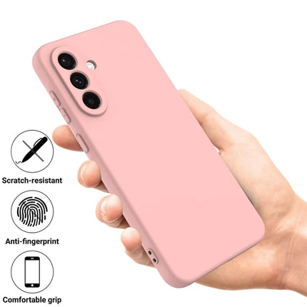 For Samsung Galaxy A26 5G Case Liquid Silicone Phone Back Cover with Hand Strap