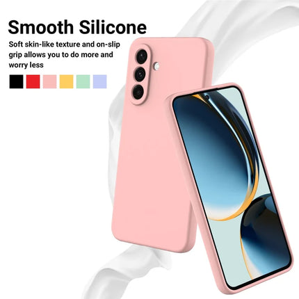 For Samsung Galaxy A26 5G Case Liquid Silicone Phone Back Cover with Hand Strap