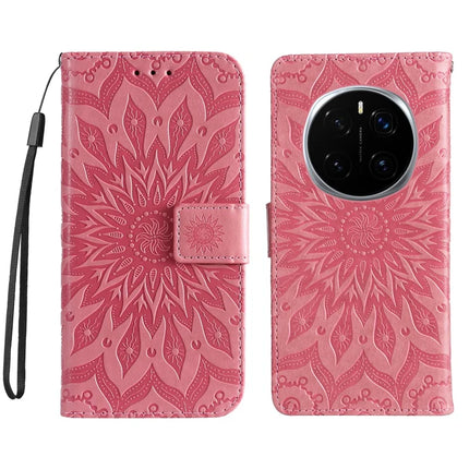 For Honor Magic7 Pro 5G Leather Wallet Case Sunflower Imprinted Phone Cover