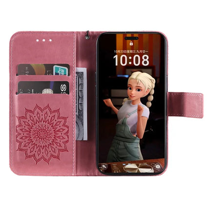 For Honor Magic7 Pro 5G Leather Wallet Case Sunflower Imprinted Phone Cover
