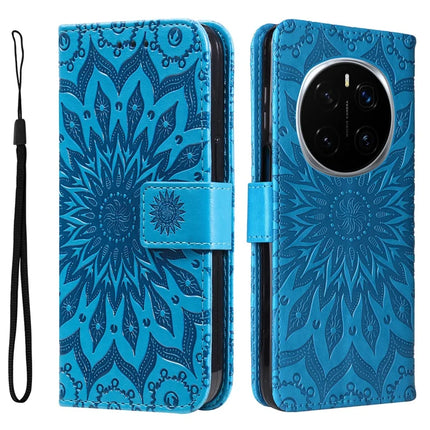 For Honor Magic7 Pro 5G Leather Wallet Case Sunflower Imprinted Phone Cover