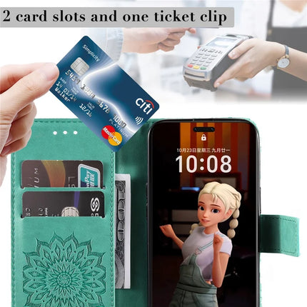 For Honor Magic7 Pro 5G Leather Wallet Case Sunflower Imprinted Phone Cover