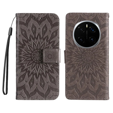 For Honor Magic7 Pro 5G Leather Wallet Case Sunflower Imprinted Phone Cover