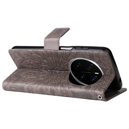 For Honor Magic7 Pro 5G Leather Wallet Case Sunflower Imprinted Phone Cover