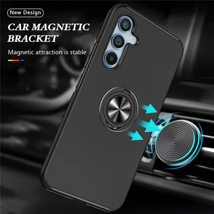 For Samsung Galaxy A36 5G Case PC + TPU Phone Cover with Rotatable Ring Holder
