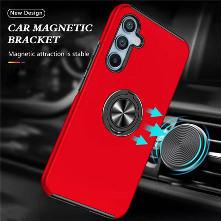 For Samsung Galaxy A36 5G Case PC + TPU Phone Cover with Rotatable Ring Holder