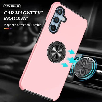 For Samsung Galaxy A36 5G Case PC + TPU Phone Cover with Rotatable Ring Holder