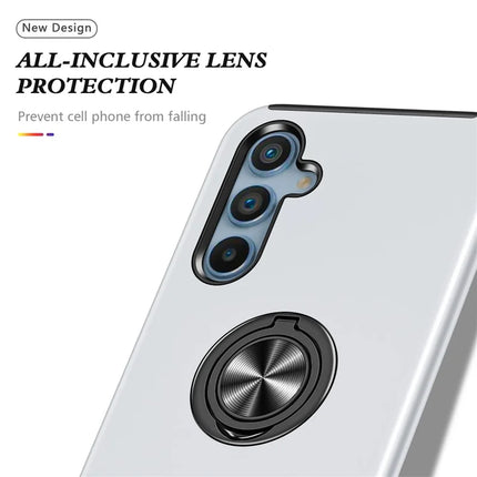 For Samsung Galaxy A36 5G Case PC + TPU Phone Cover with Rotatable Ring Holder