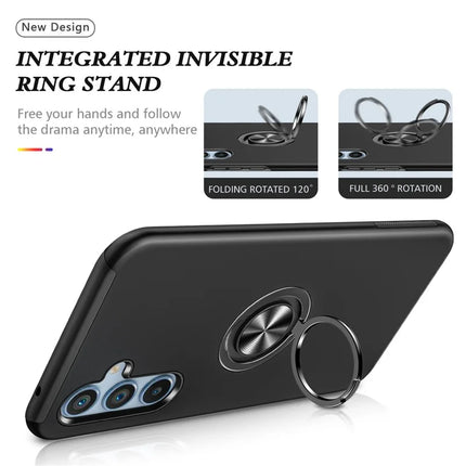 For Samsung Galaxy A56 5G Case PC + TPU Phone Cover with Rotatable Ring Holder